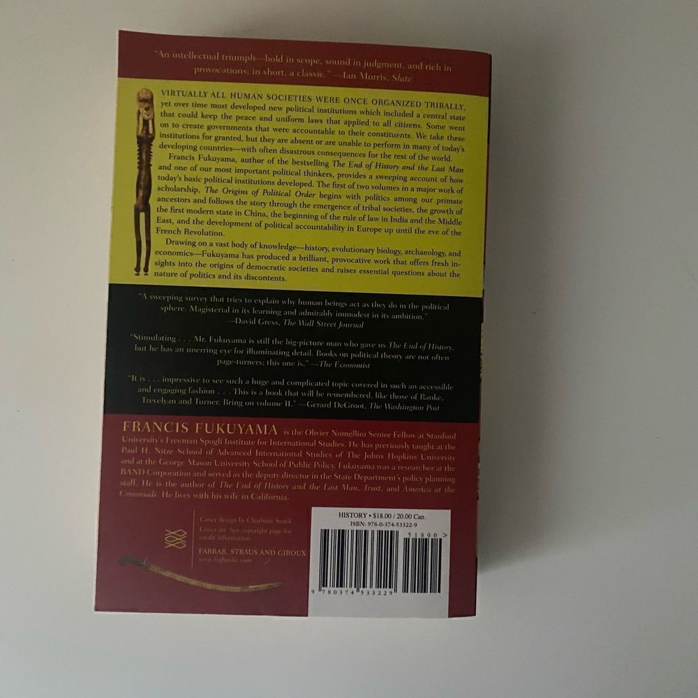 The Origins of Political Order book - Picture 2 of 2
